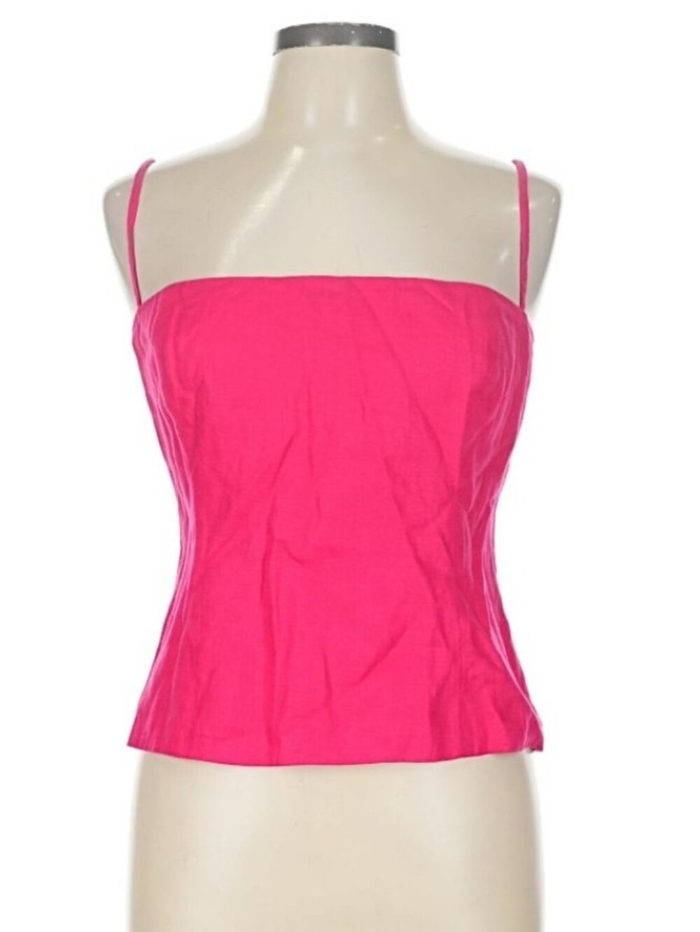 Reformation Hot Pink Square-Neck Camisole